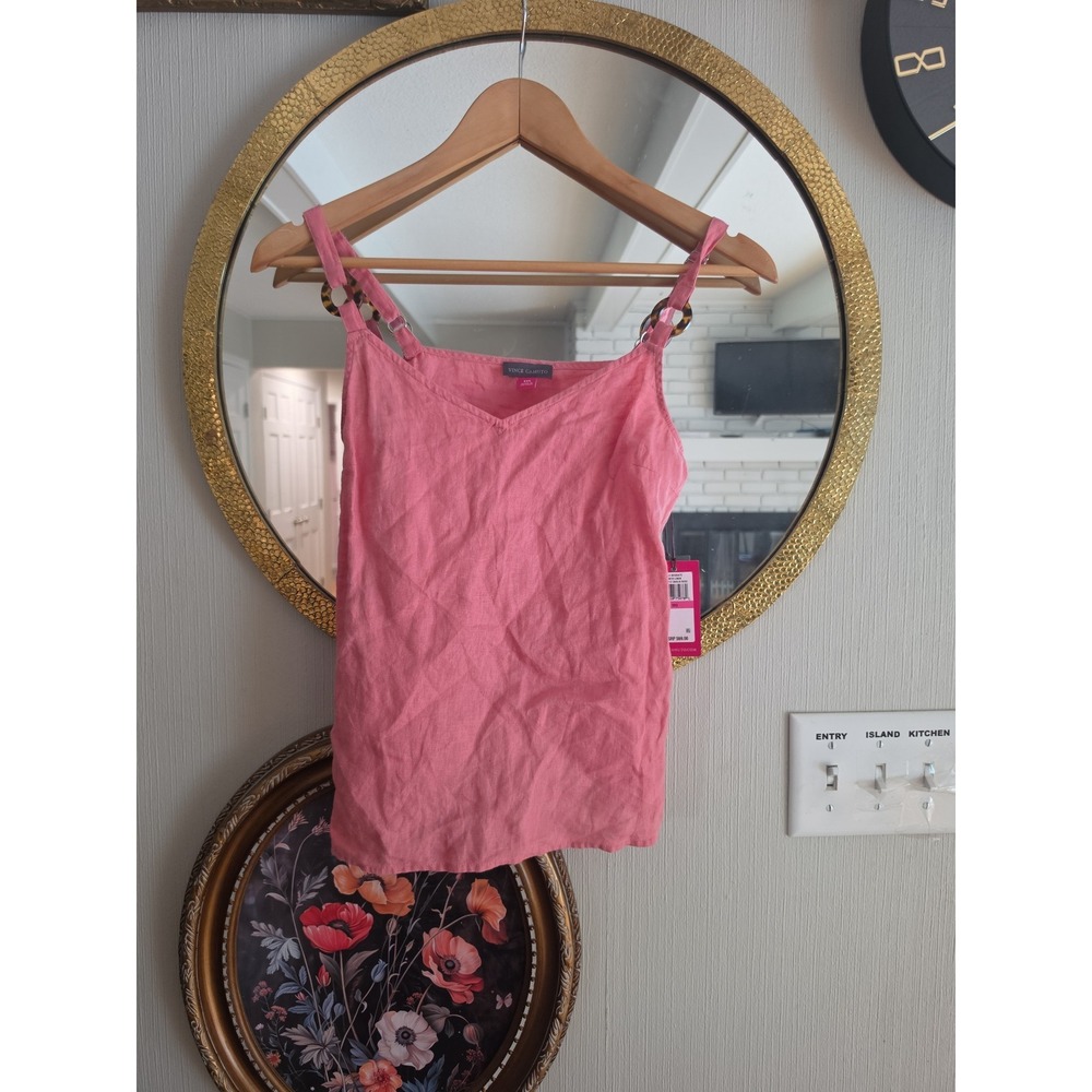 Vince camuto womens xxs coral like pink tortoise decorative straps nwt